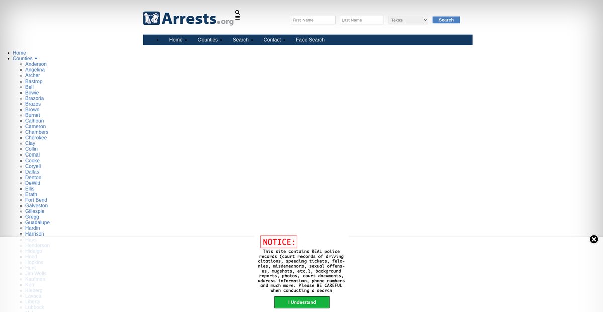 Preview of texas.arrests.org