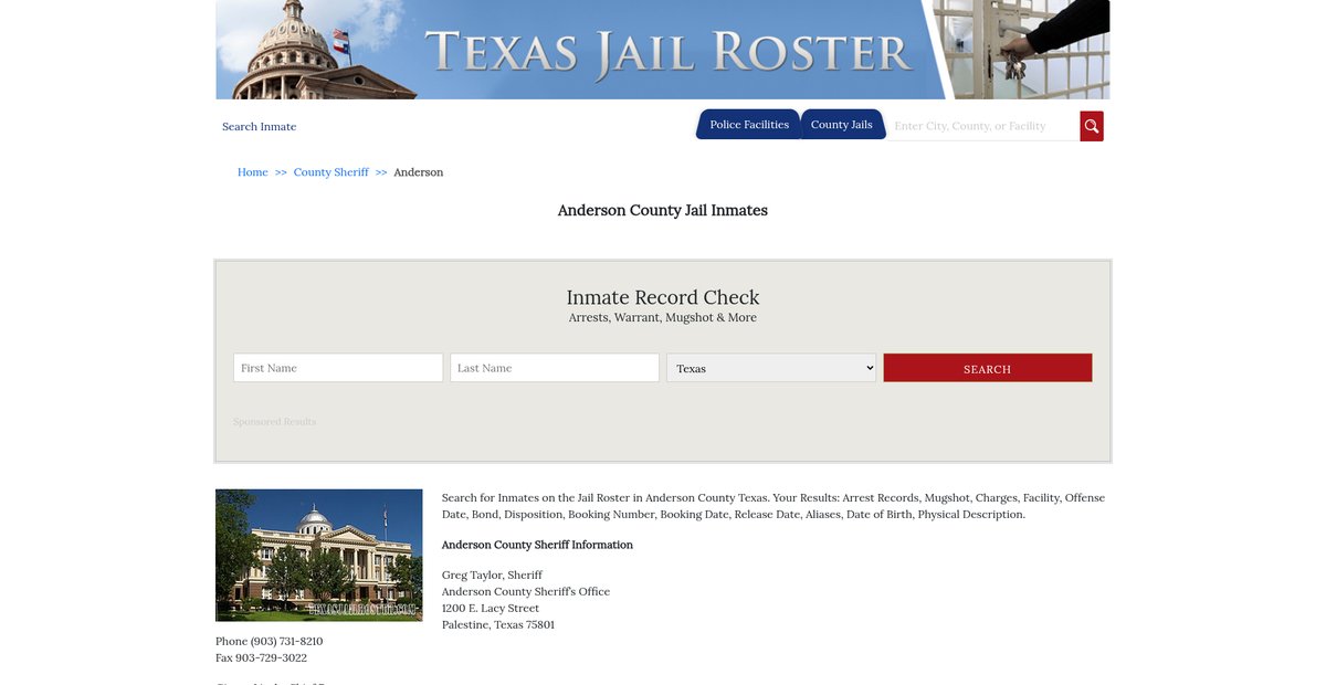 Preview of texasjailroster.com