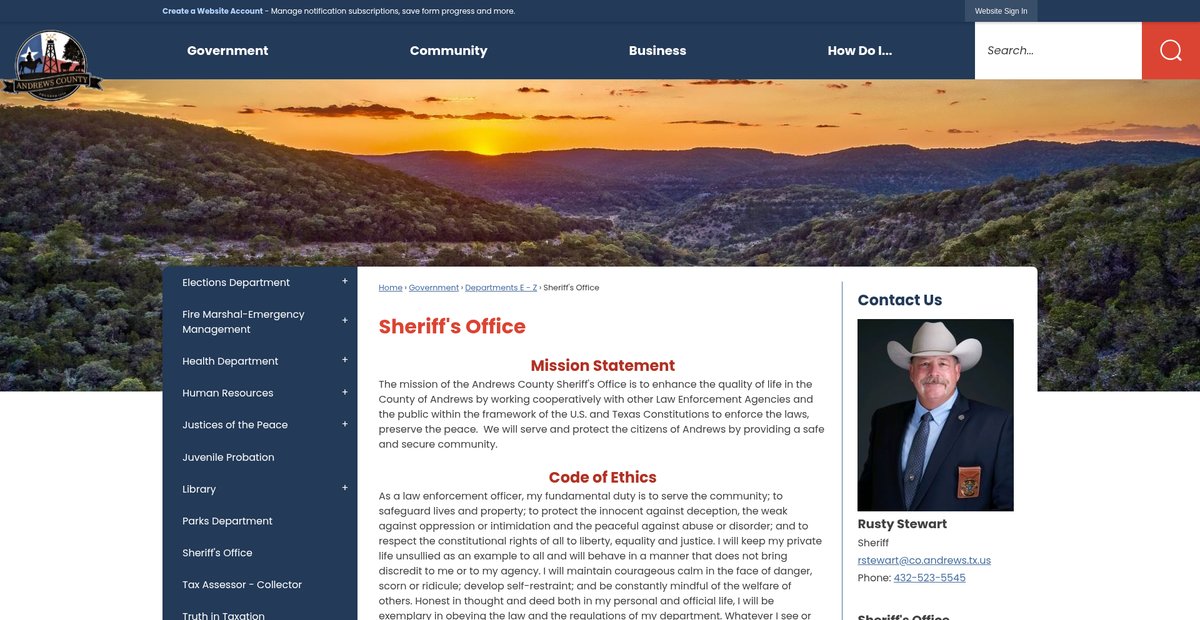 Preview of co.andrews.tx.us