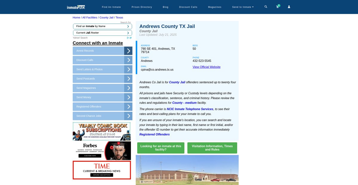 Preview of inmateaid.com