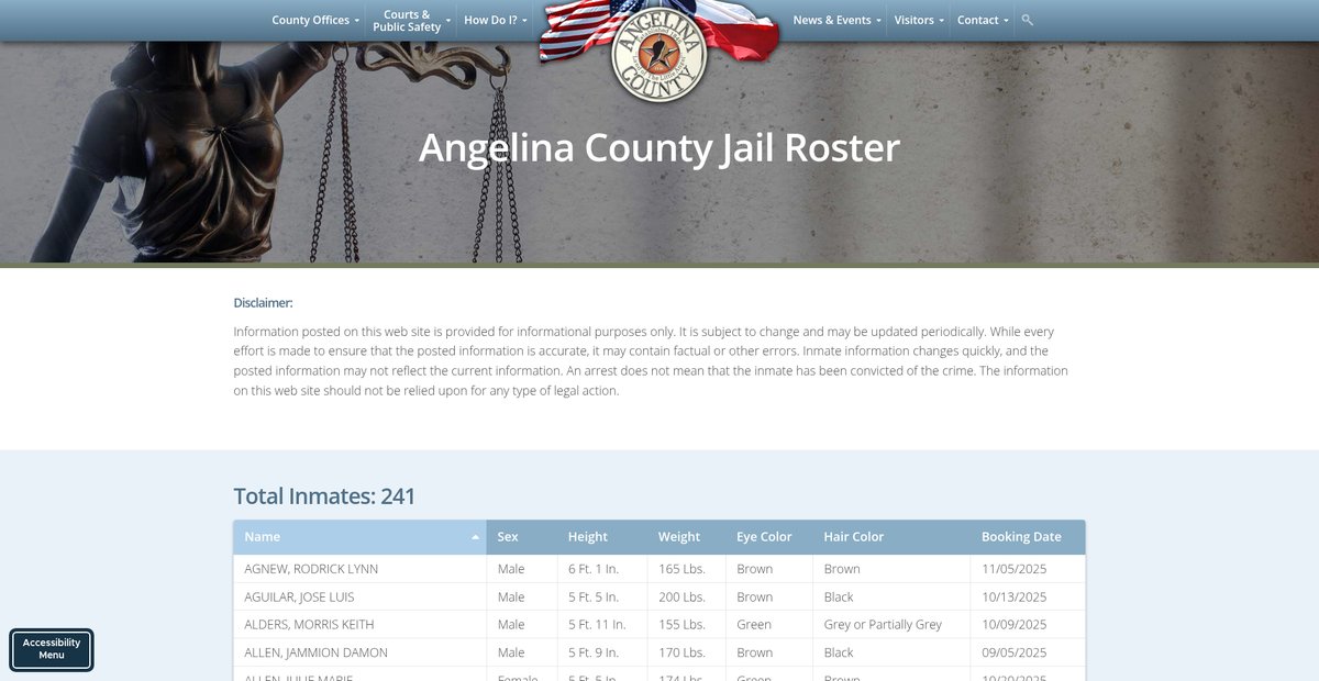 Preview of angelinacounty.net