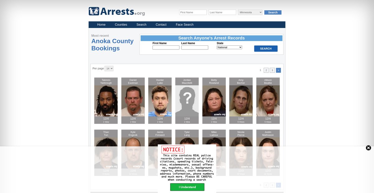 Preview of minnesota.arrests.org