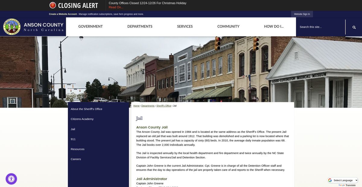 Preview of co.anson.nc.us