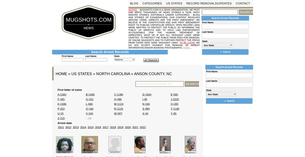 Preview of mugshots.com