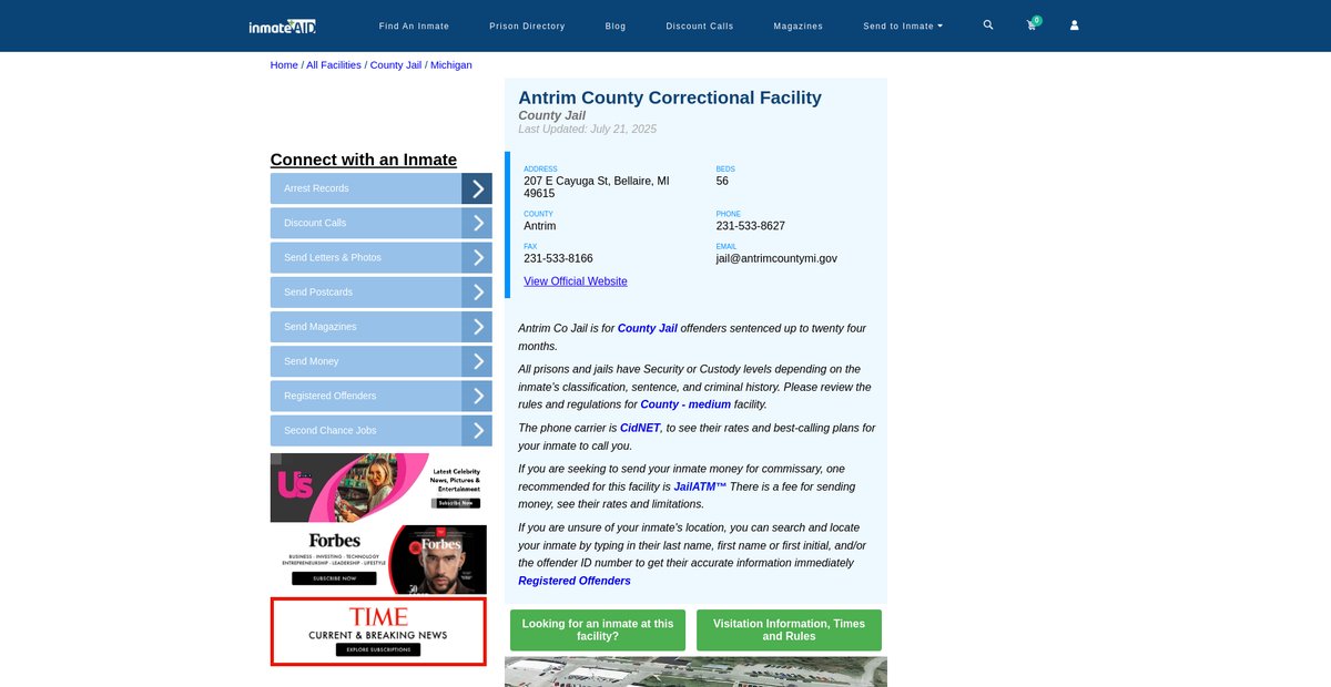 Preview of inmateaid.com