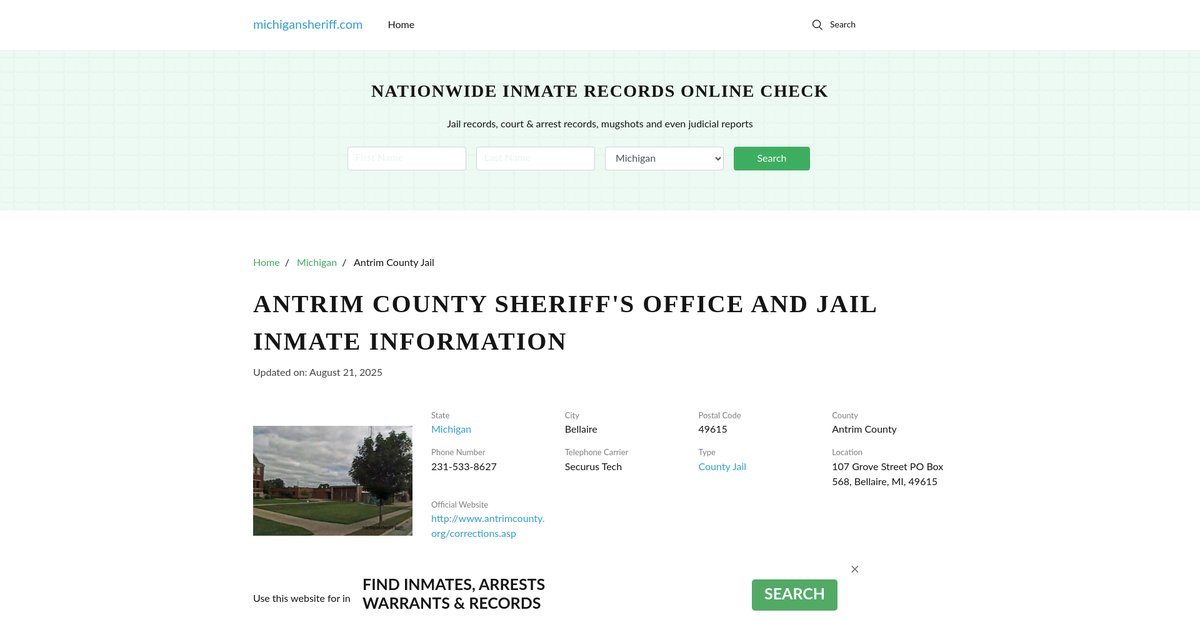Preview of michigansheriff.com
