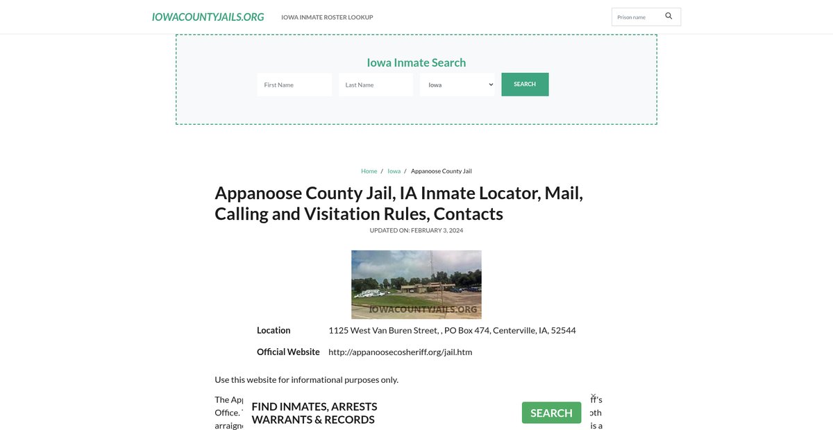 Preview of iowacountyjails.org