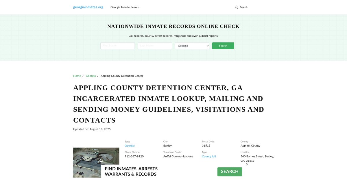 Preview of georgiainmates.org