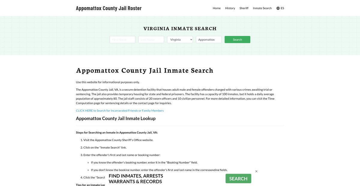Preview of appomattoxcountyjail.org