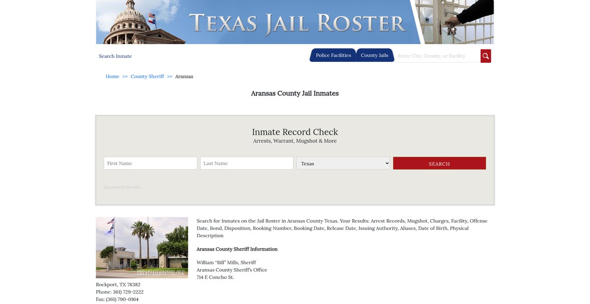 Preview of texasjailroster.com