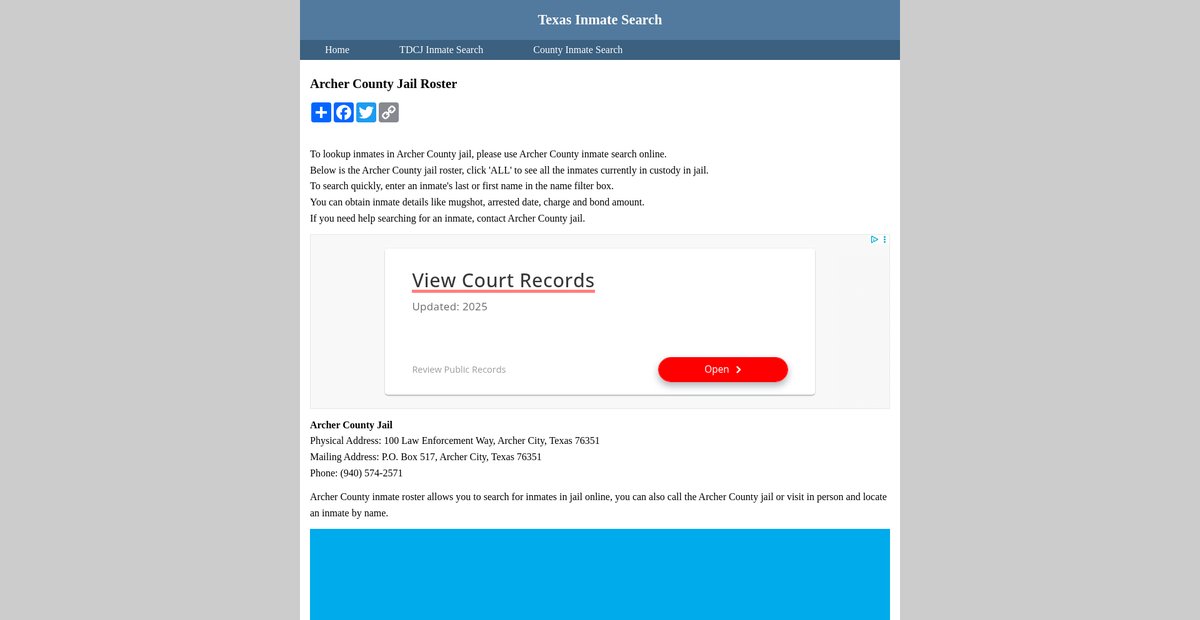 Preview of inmatesearchtexas.org