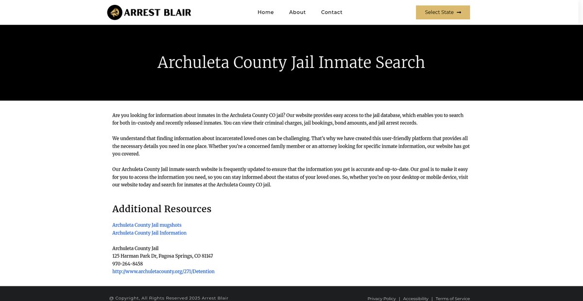 Preview of arrestblair.org