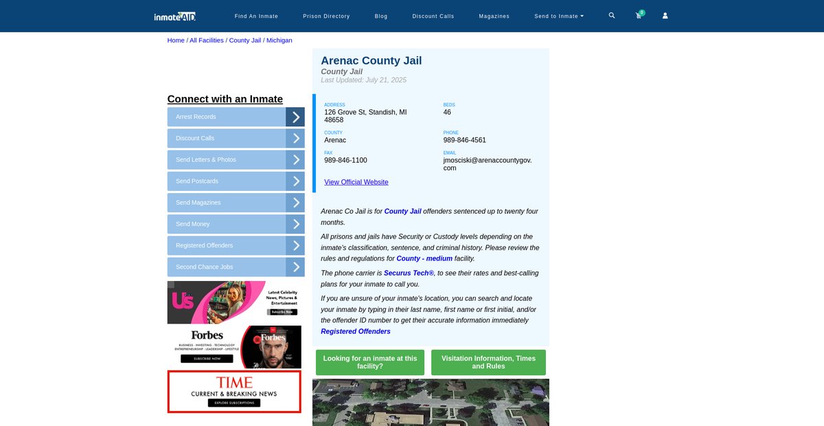Preview of inmateaid.com
