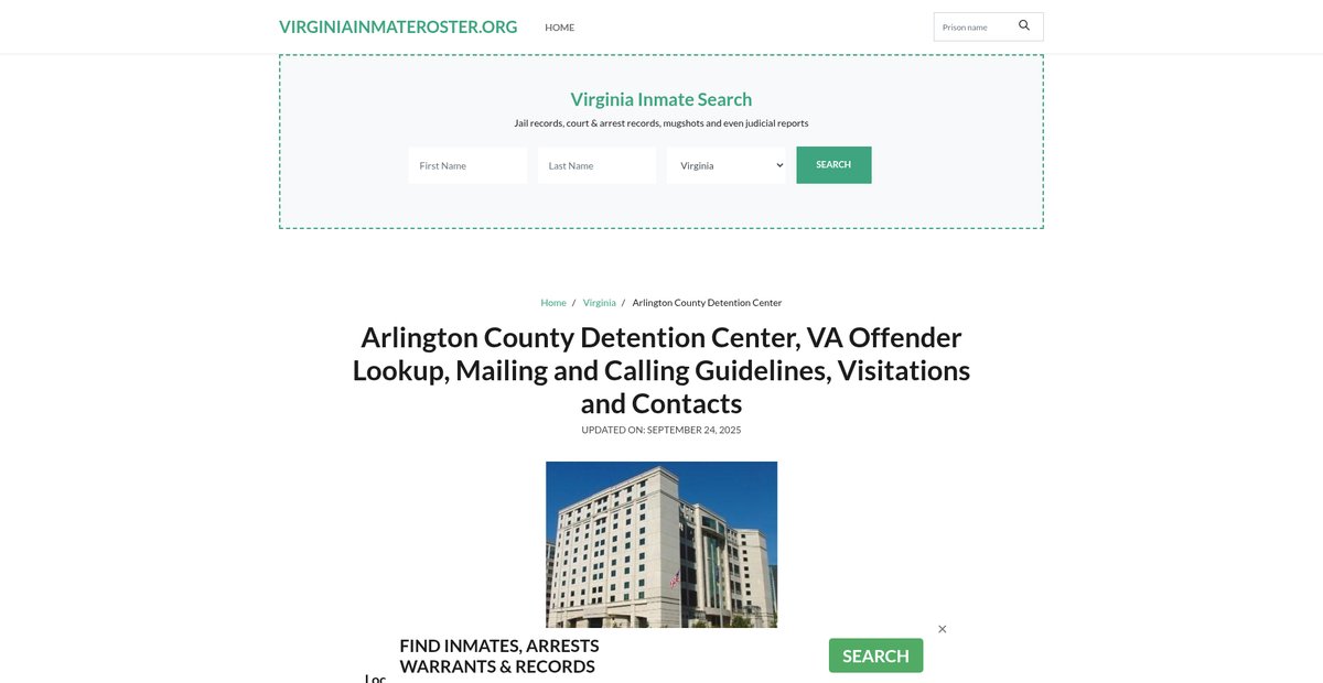 Preview of virginiainmateroster.org