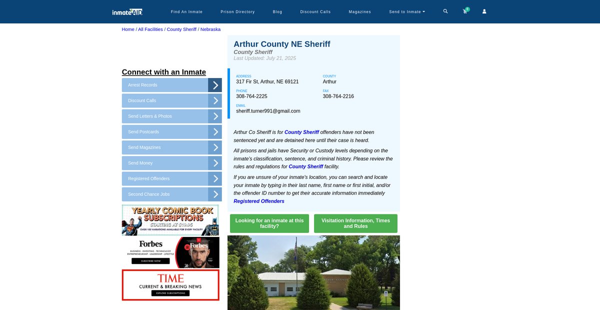 Preview of inmateaid.com