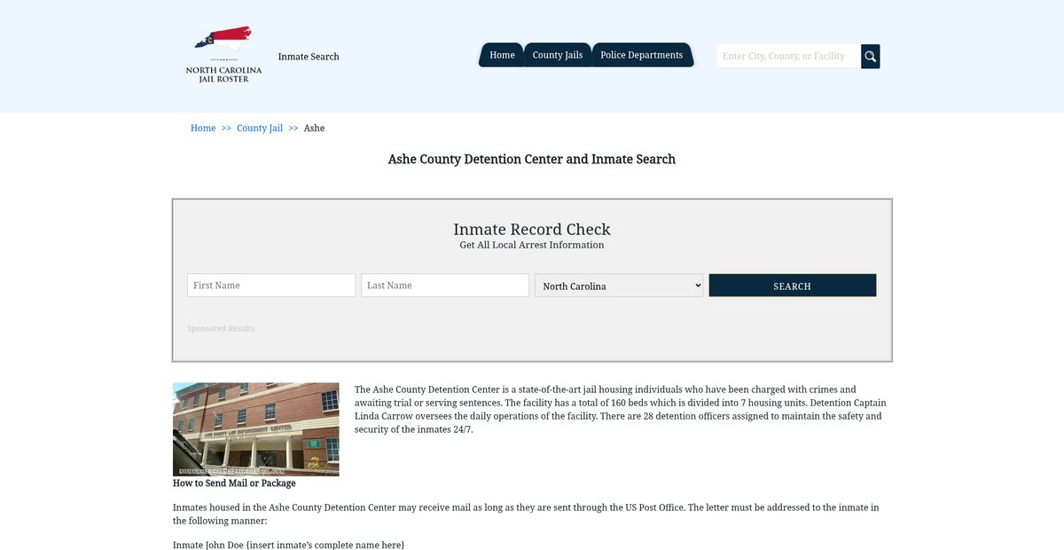 Preview of northcarolinajailroster.com