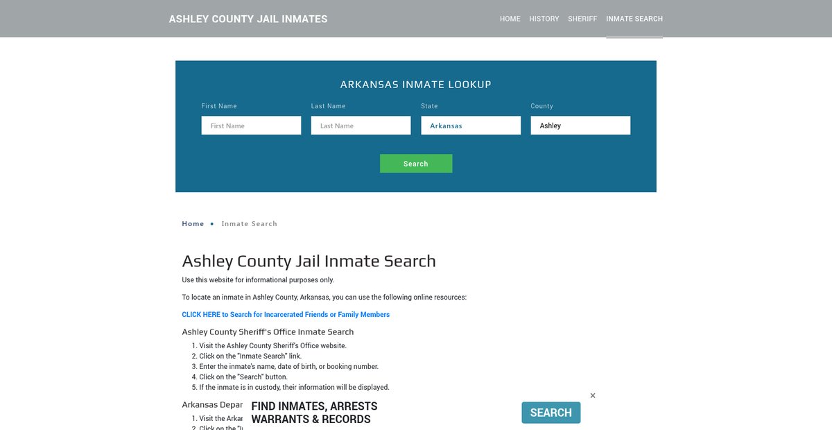Preview of ashleyjailroster.org