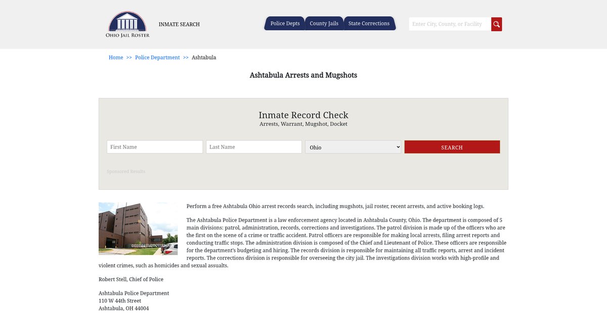 Preview of ohiojailroster.com