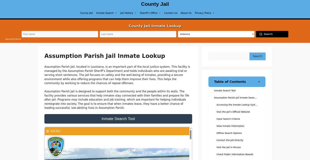 Preview of assumption-parish.countyjail.org