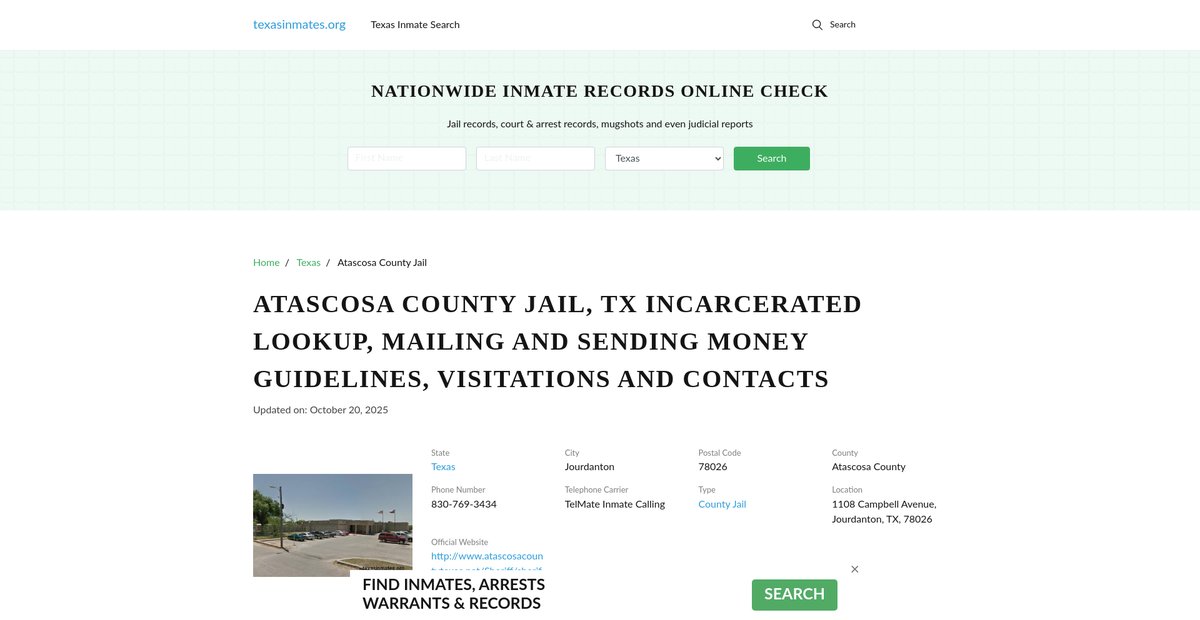 Preview of texasinmates.org