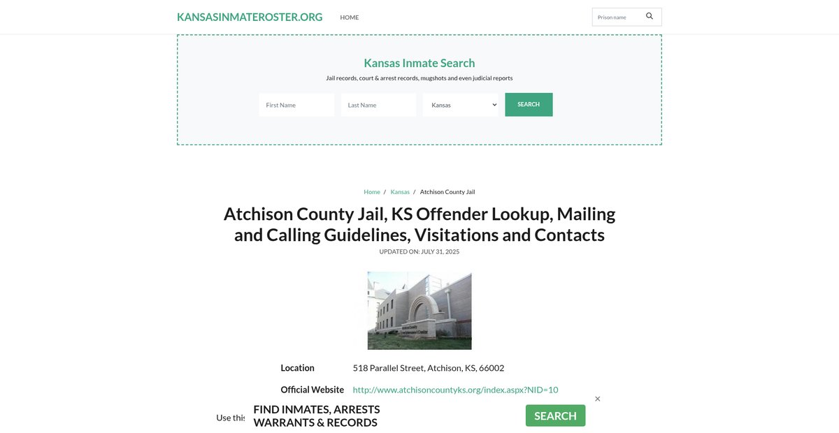 Preview of kansasinmateroster.org