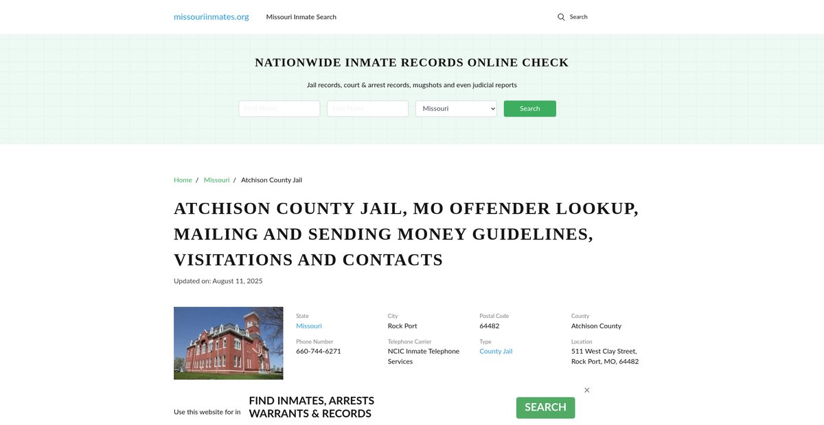 Preview of missouriinmates.org