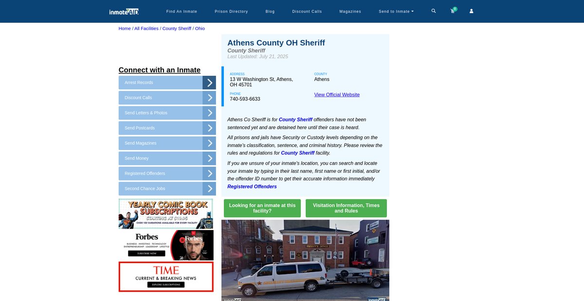 Preview of inmateaid.com