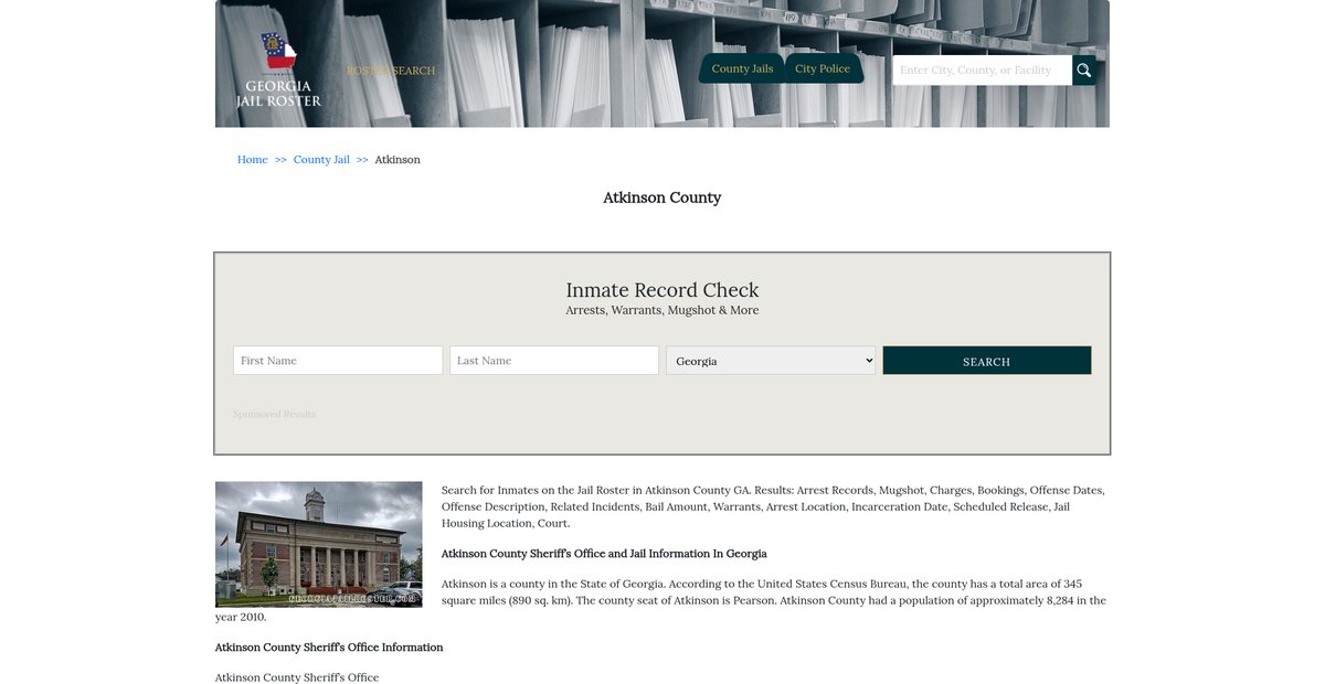 Preview of georgiajailroster.com