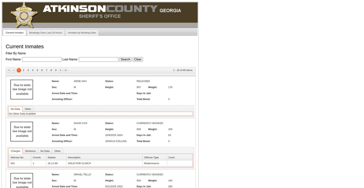 Preview of offenderindex.com