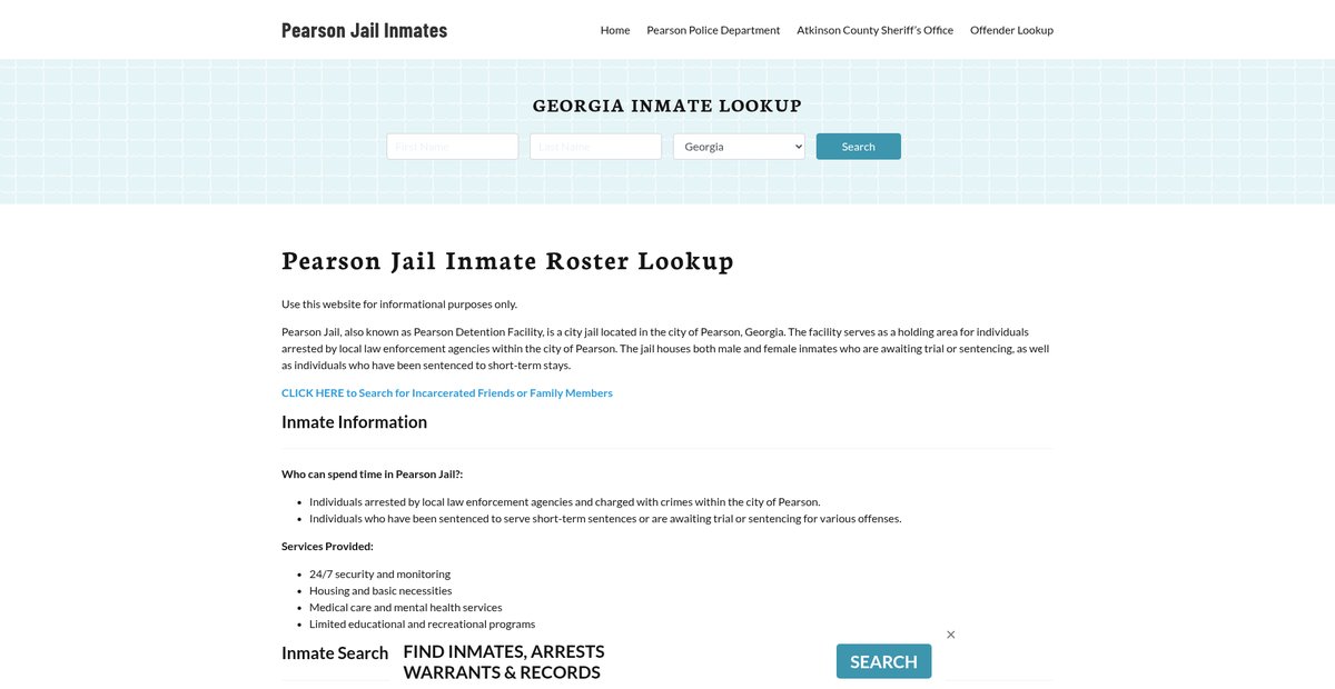 Preview of pearsonjail.org