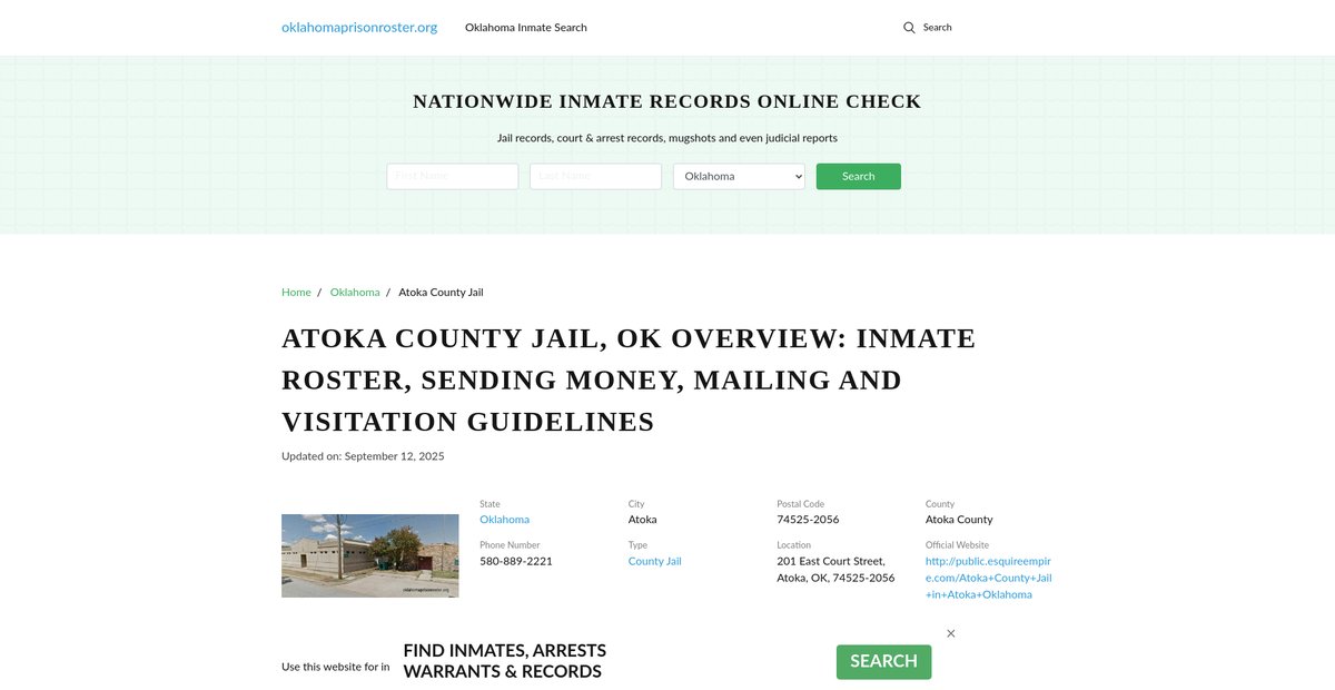 Preview of oklahomaprisonroster.org