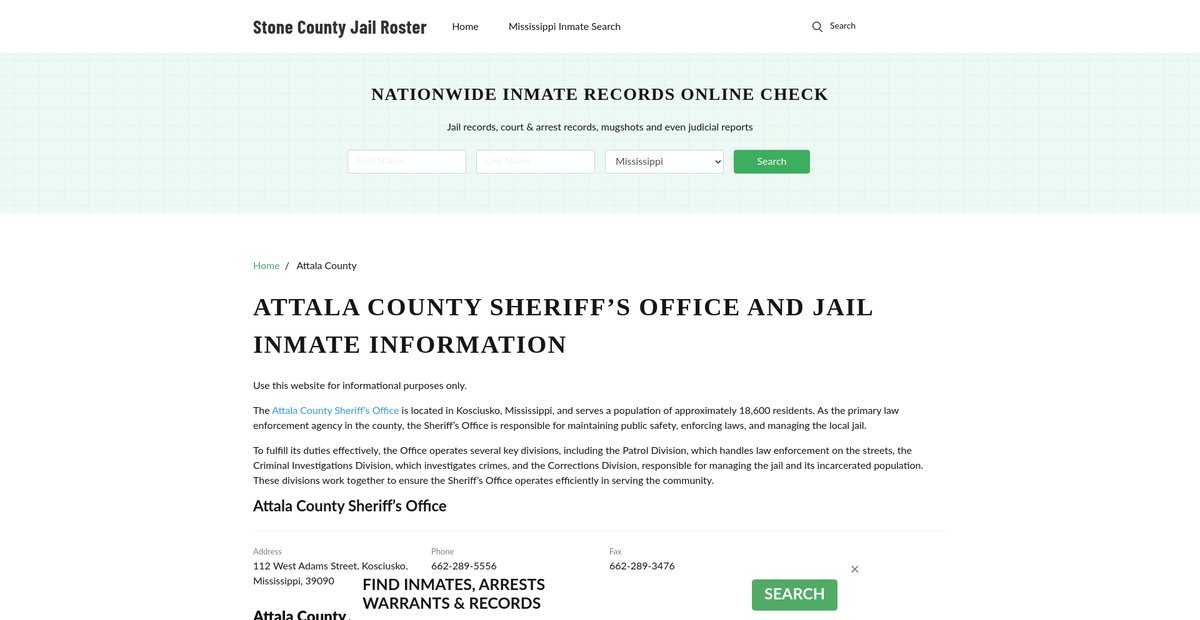 Preview of stonecountygov.com
