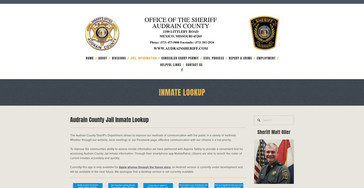 Preview of audrainsheriff.com