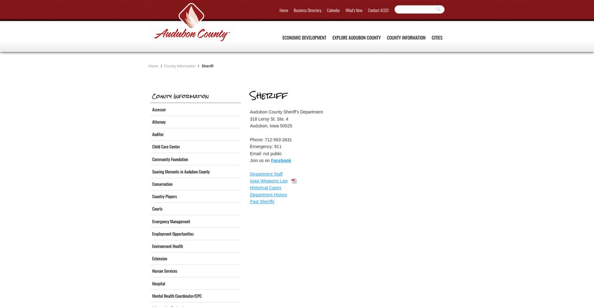 Preview of auduboncountyia.gov