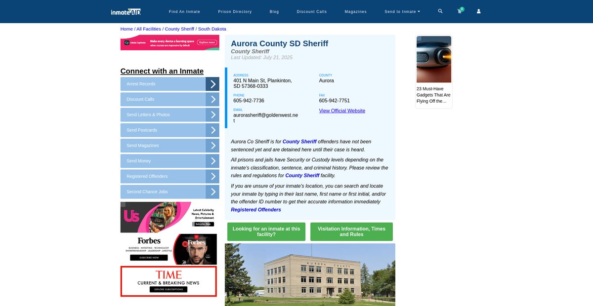 Preview of inmateaid.com