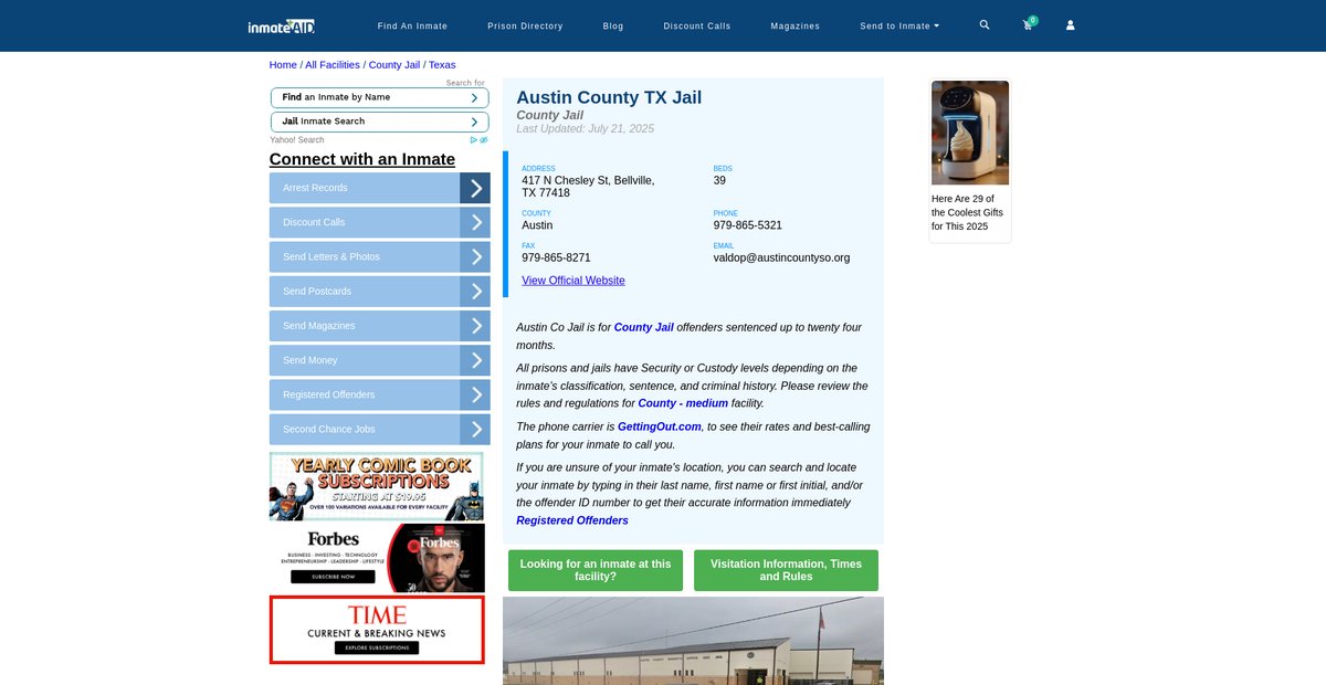Preview of inmateaid.com