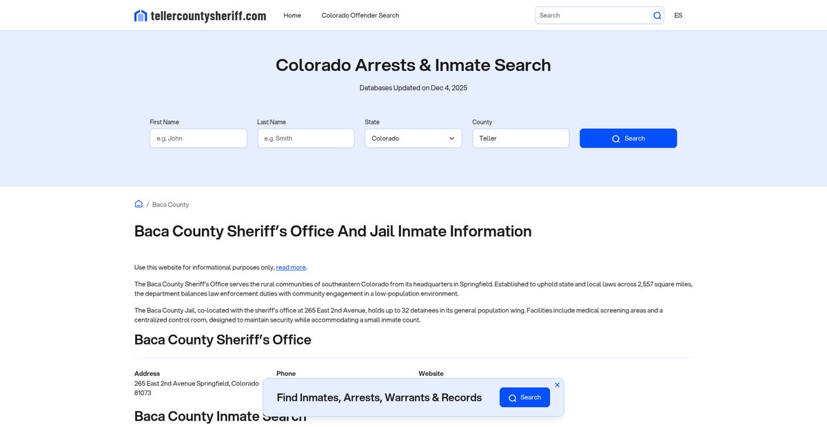Preview of tellercountysheriff.com