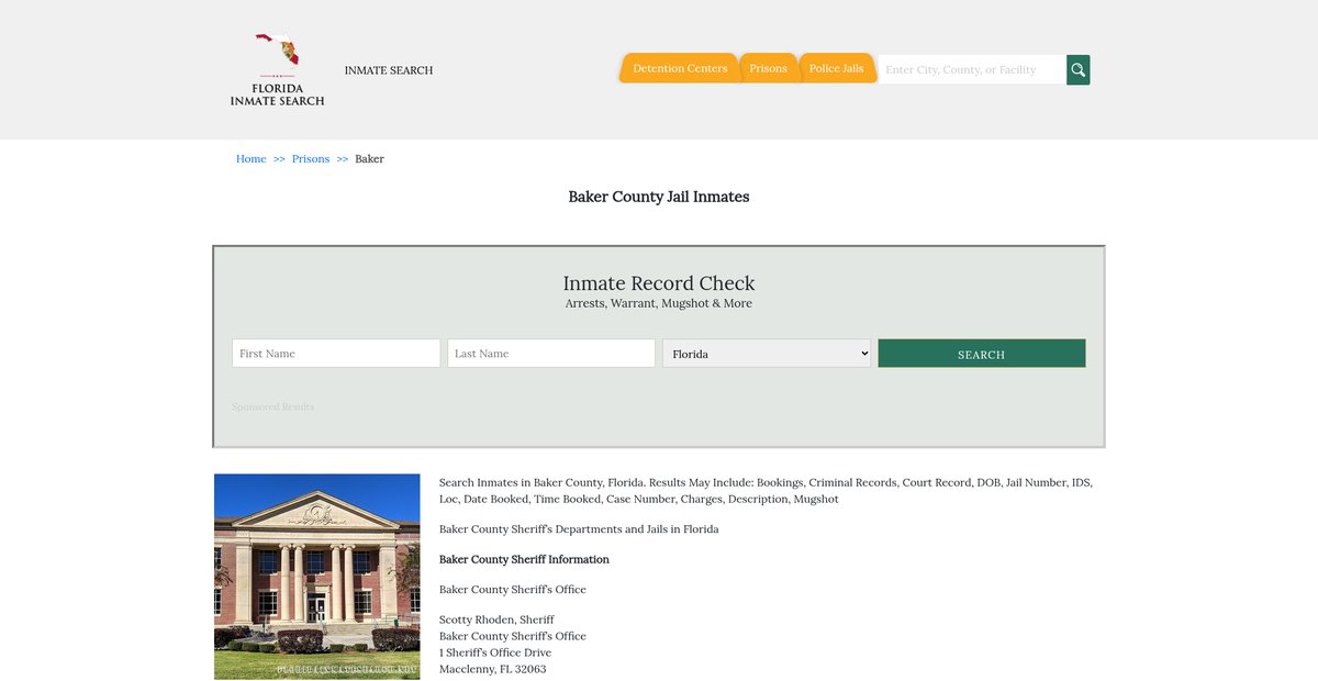 Preview of floridainmatesearch.net