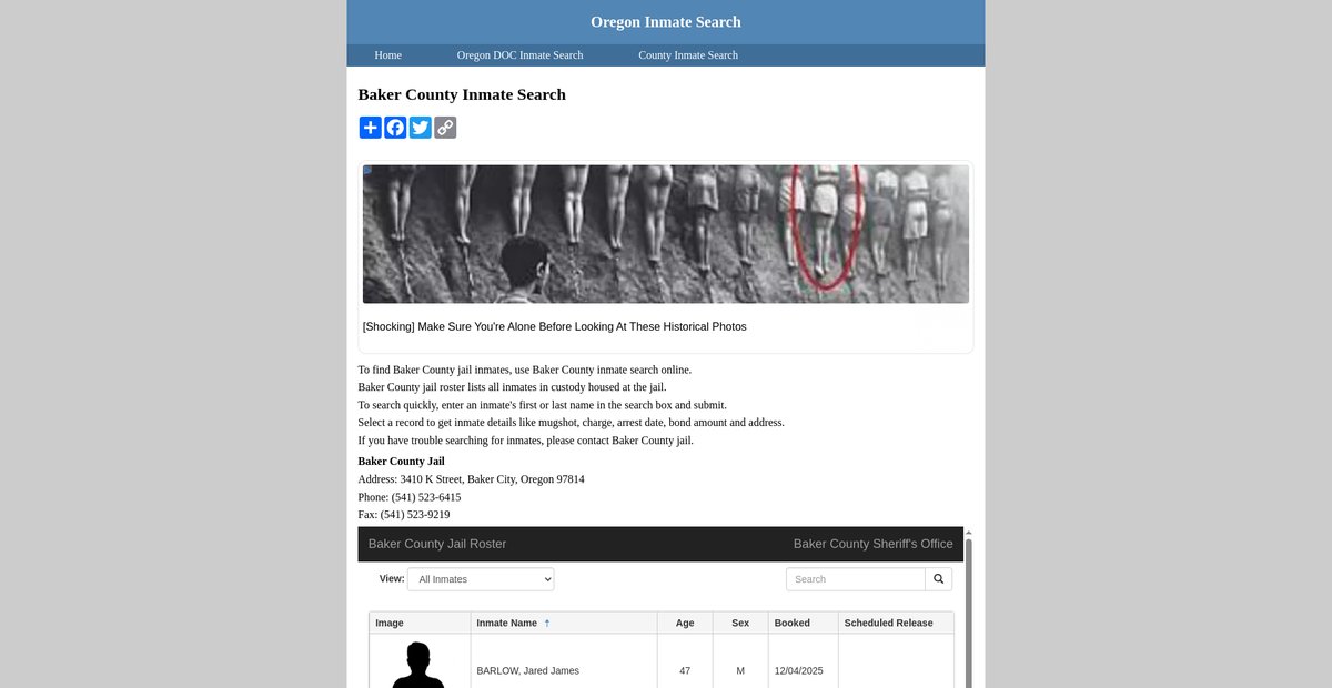 Preview of inmatesearchoregon.org