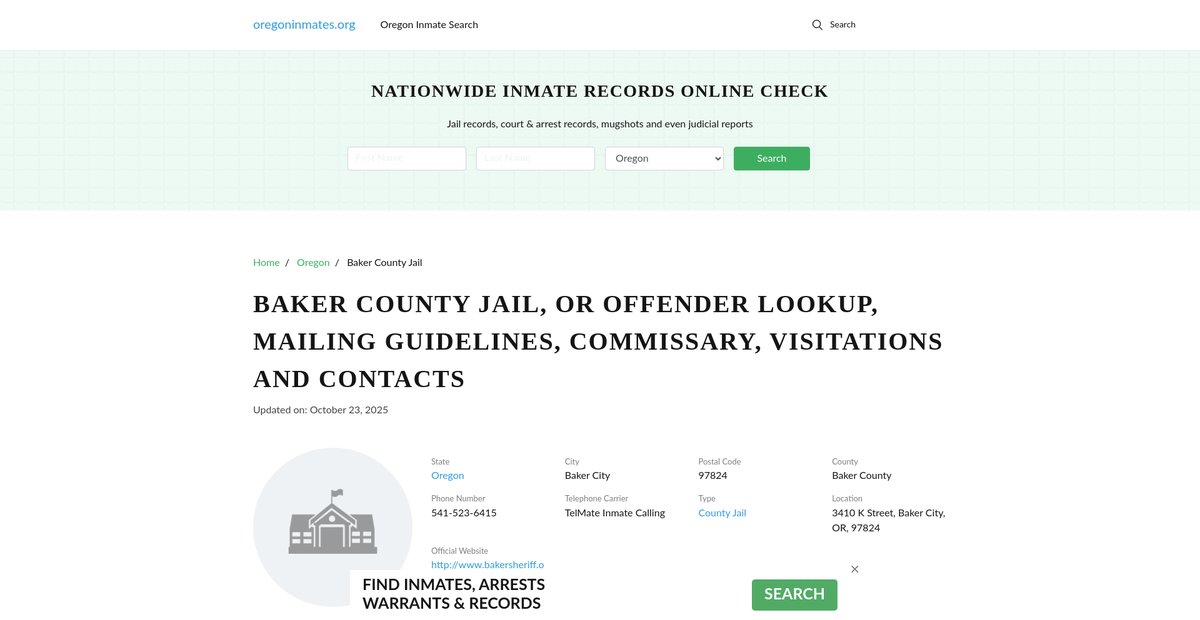 Preview of oregoninmates.org