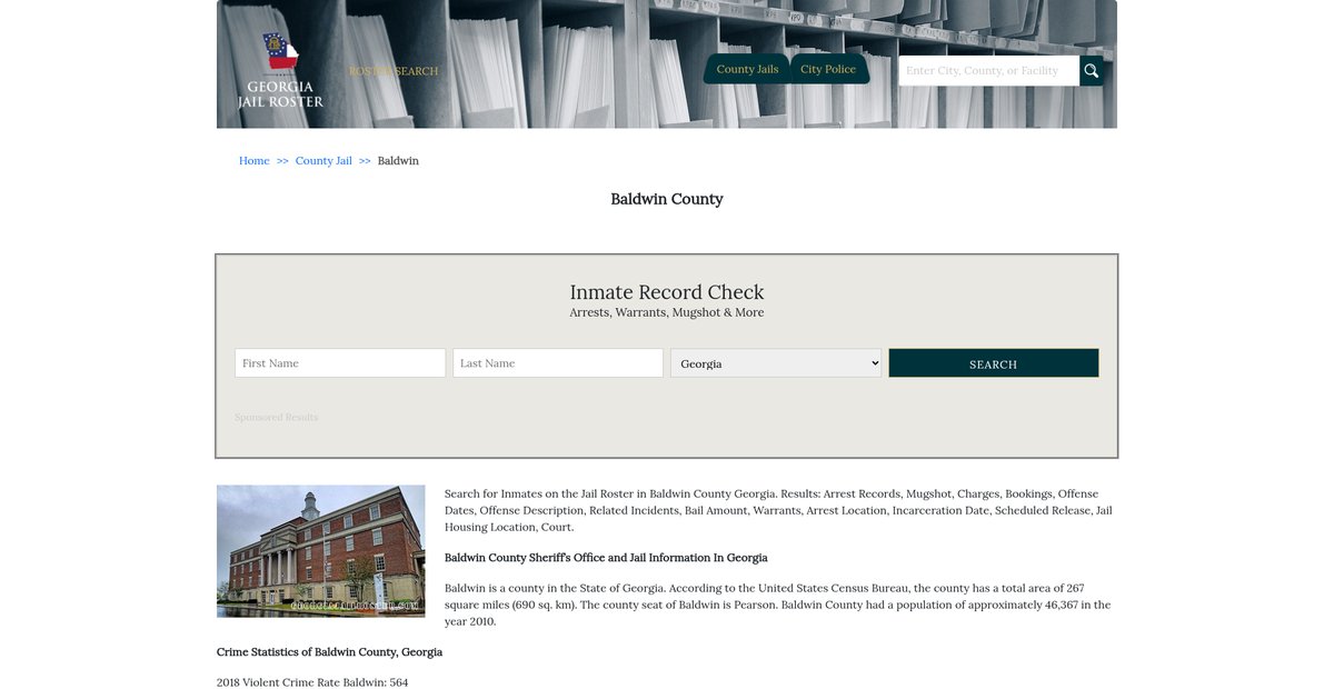 Preview of georgiajailroster.com