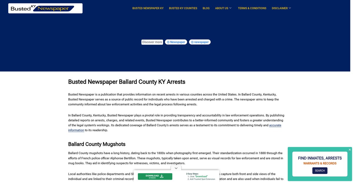 Preview of bustednewspaper-ky.com