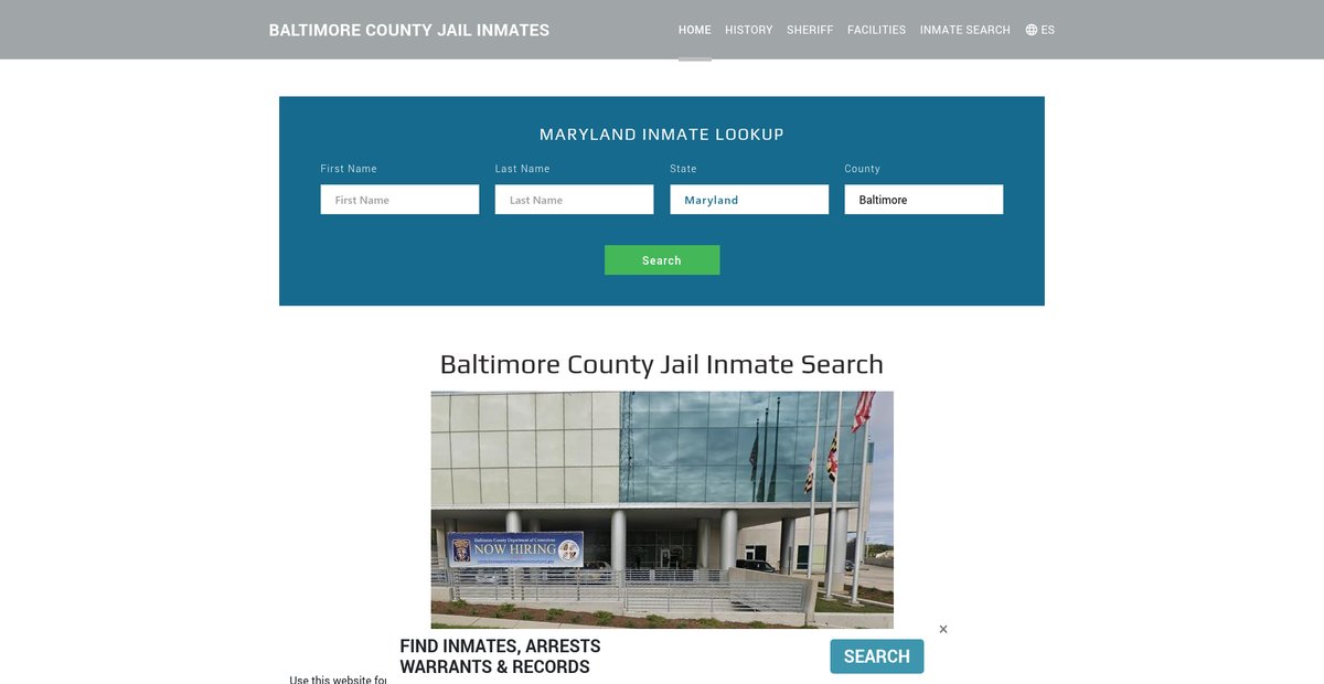 Preview of baltimorejailroster.org