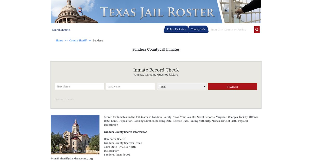 Preview of texasjailroster.com
