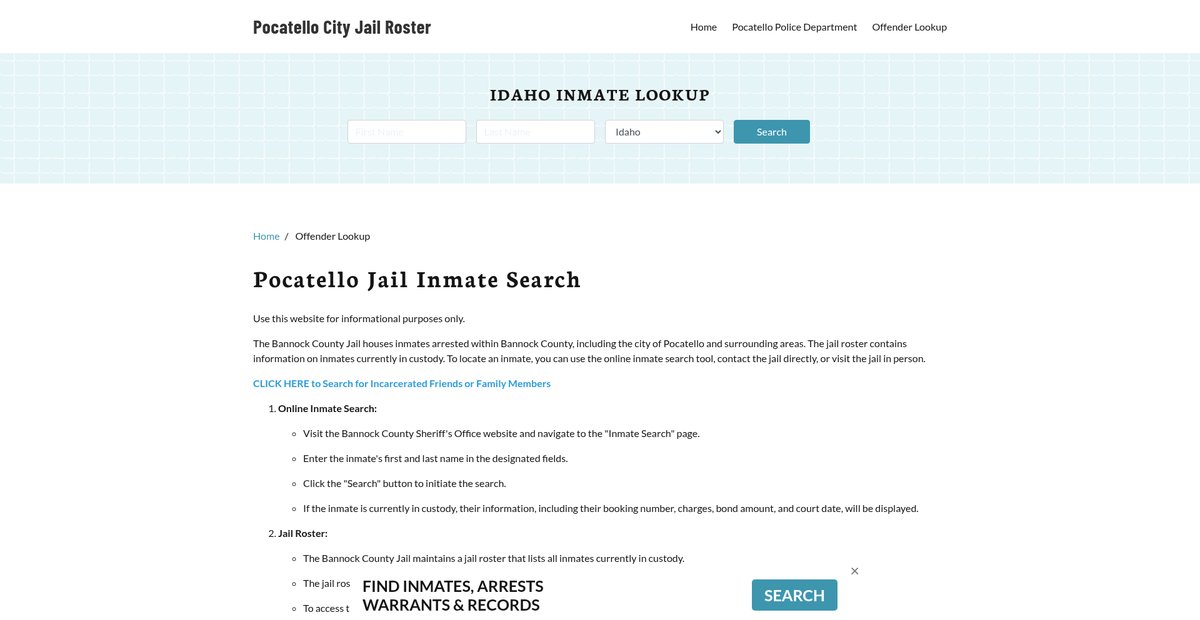 Preview of pocatellocityjail.org