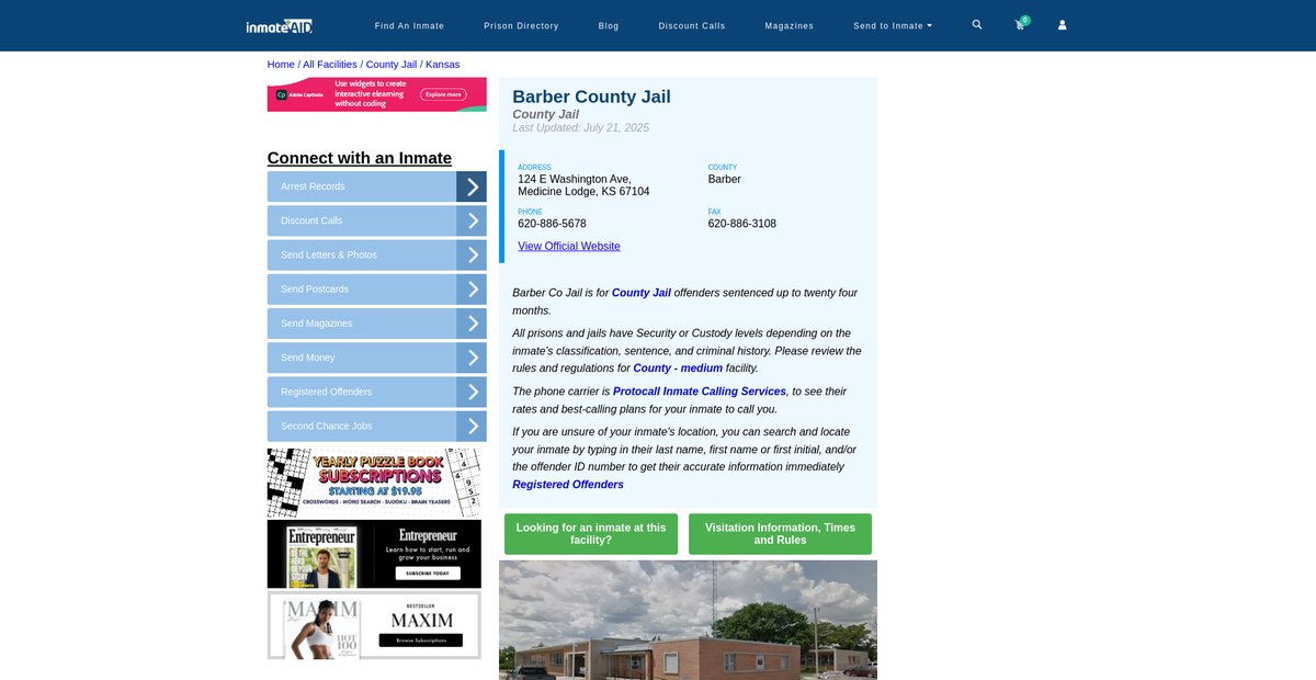Preview of inmateaid.com