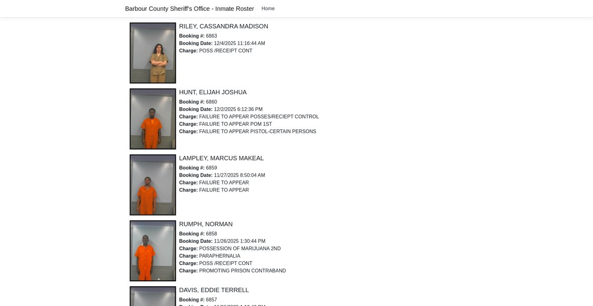 Preview of barbourinmates.countygovservices.com