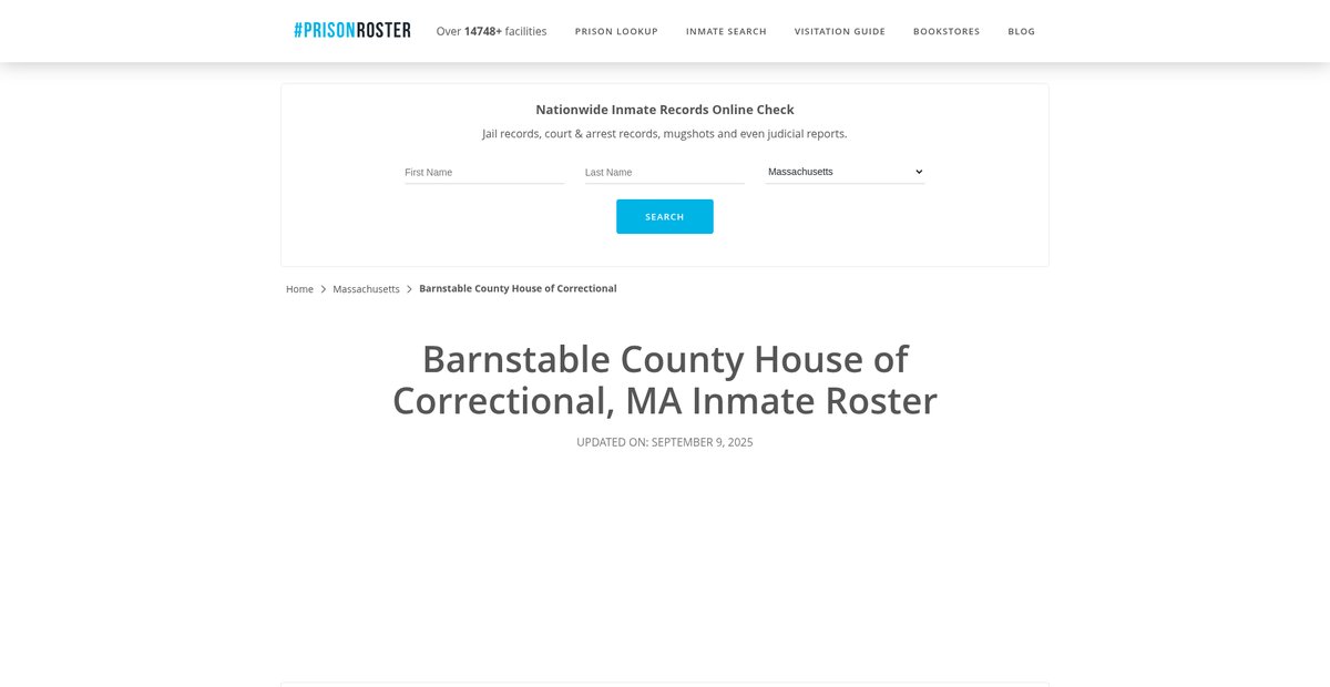 Preview of prisonroster.com