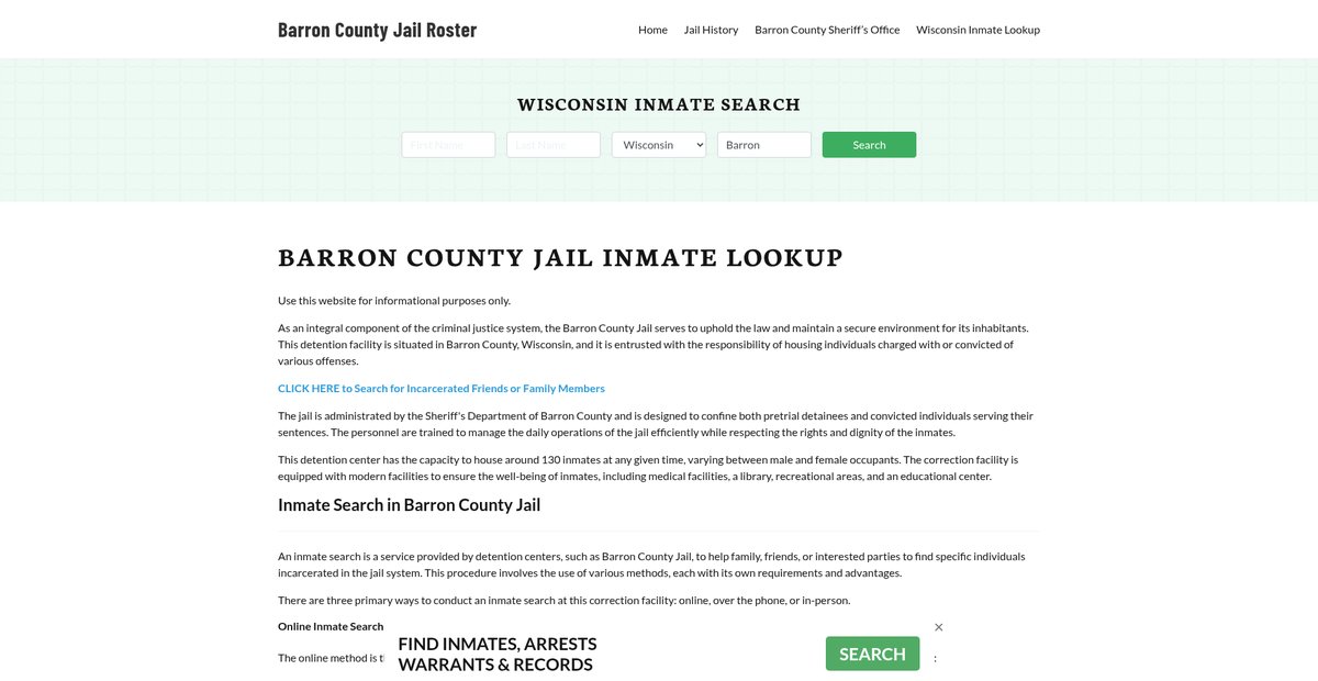Preview of barroncountyjail.org