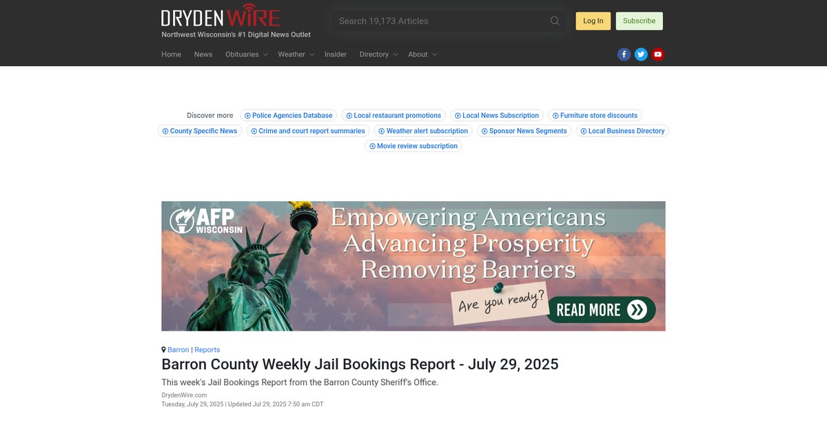 Preview of drydenwire.com